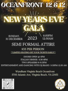 Oceanfront 12 & 12 New Years Gala 2023 