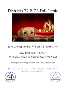 Districts 32 - 23 Fall Picnic