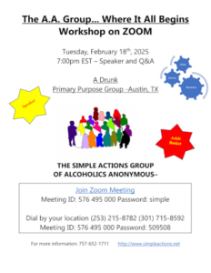 Simple Actions Zoom Workshop